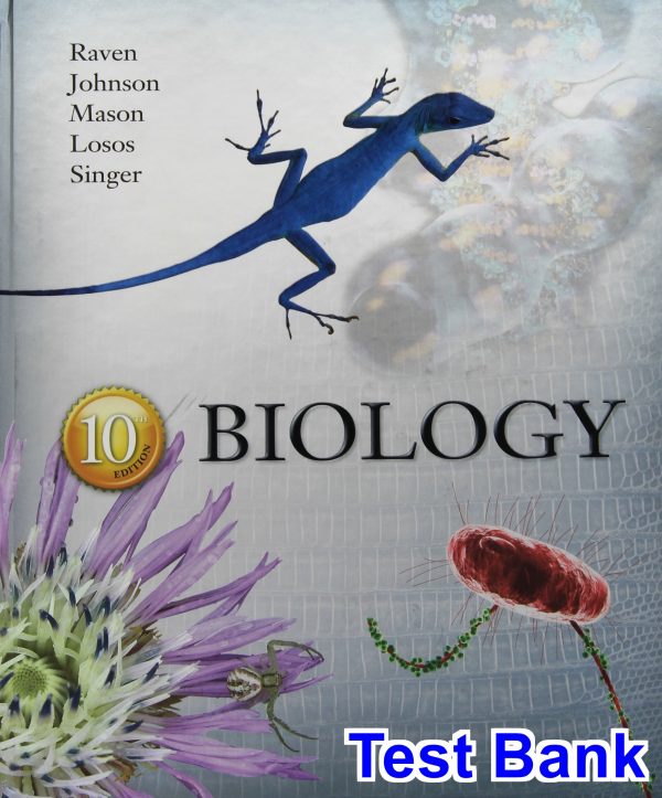 test bank for biology 10th edition by raven