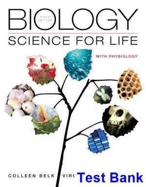 test bank for biology science for life with physiology 5th edition by belk