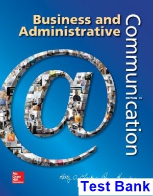 test bank for business and administrative communication 11th edition by locker