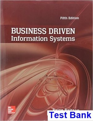 test bank for business driven information systems 5th edition by baltzan