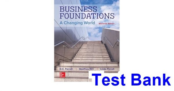 test bank for business foundations a changing world 11th edition by ferrell ibsn 1259685233