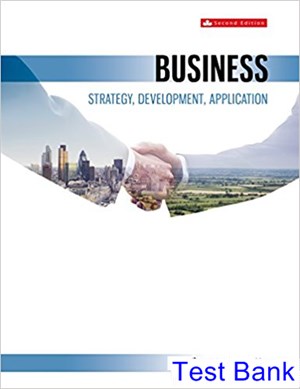 test bank for business strategy and development canadian 2nd edition by bissonette ibsn 1259030504