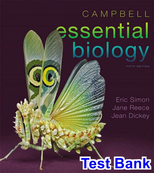test bank for campbell essential biology 5th edition by simon