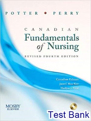 test bank for canadian fundamentals of nursing revised reprint 4th edition by potter