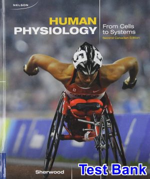 test bank for cdn ed human physiology 2nd edition by sherwood
