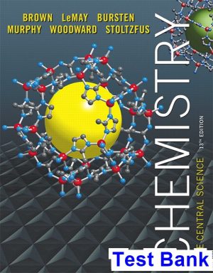test bank for chemistry the central science 13th edition by brown