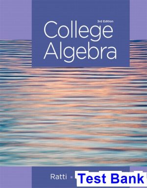 test bank for college algebra 3rd edition by ratti ibsn 9780321917409