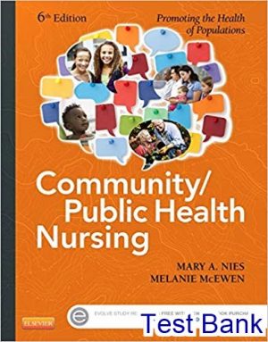test bank for community and public health nursing 6th edition by nies
