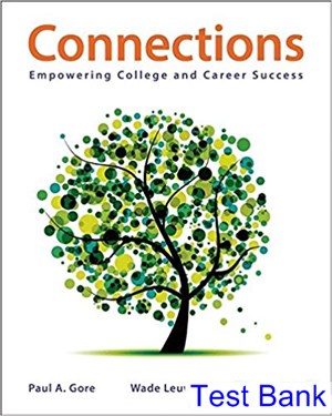 test bank for connections empowering college and career success 1st edition by gore ibsn 9781457628405