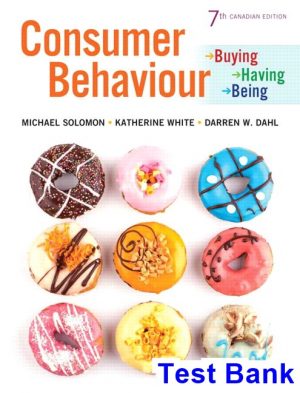 test bank for consumer behaviour buying having and being canadian 7th edition by solomon ibsn 9780134352671