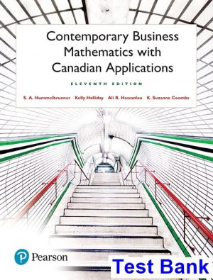 test bank for contemporary business mathematics canadian 11th edition by hummelbrunner ibsn 9780134568386