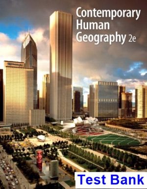test bank for contemporary human geography 2nd edition by rubenstein