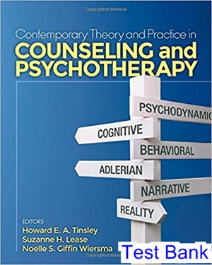 test bank for contemporary theory and practice in counseling and psychotherapy 1st edition by tinsley ibsn 9781452286518
