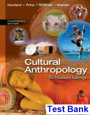 test bank for cultural anthropology the human challenge 14th edition by haviland