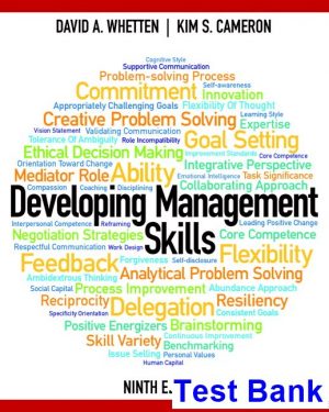 test bank for developing management skills 9th edition by whetten