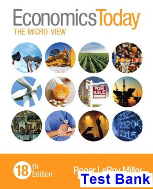 test bank for economics today the micro view 18th edition by miller ibsn 9780133885071