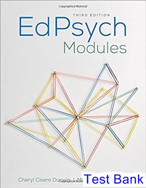 test bank for edpsych modules 3rd edition by durwin ibsn 9781506310756