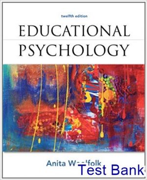 test bank for educational psychology 12th edition by woolfolk