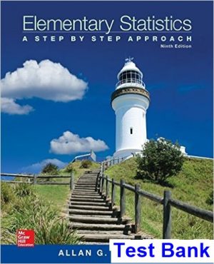 test bank for elementary statistics a step by step approach 9th edition by bluman