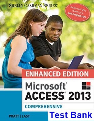 test bank for enhanced microsoft access 2013 comprehensive 1st edition by pratt