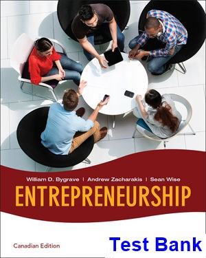test bank for entrepreneurship 2008 1st edition by bygrave