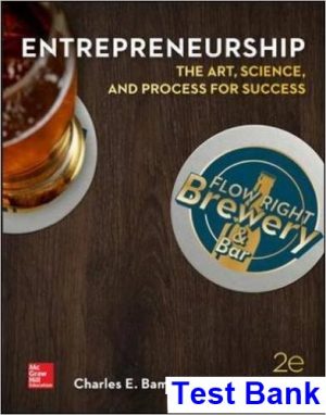 test bank for entrepreneurship the art science and process for success 2nd edition by bamford
