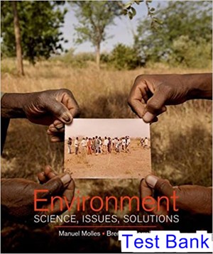 test bank for environment science issues solutions 1st edition by molles ibsn 9780716761877