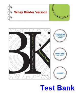test bank for essentials of contemporary business 1st edition by boone