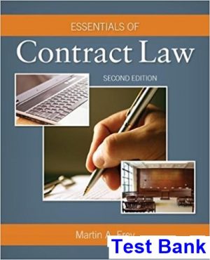 test bank for essentials of contract law 2nd edition by frey ibsn 9781285857114