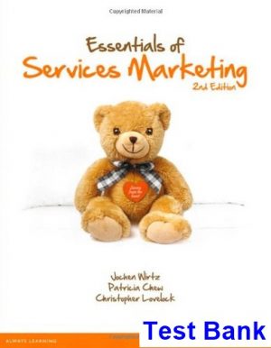 test bank for essentials of services marketing 2nd edition by wirtz