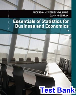 test bank for essentials of statistics for business and economics 7th edition by anderson