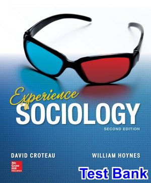 test bank for experience sociology 2nd edition by croteau