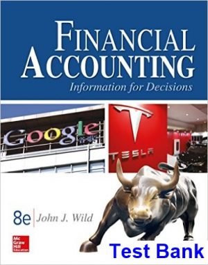 test bank for financial accounting information for decisions 8th edition by john wild