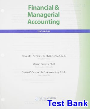 test bank for financial and managerial accounting 10th edition by needles