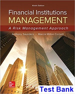 test bank for financial institutions management a risk management approach 9th edition by saunders ibsn 1259717771