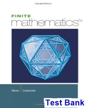 test bank for finite mathematics 6th edition by waner