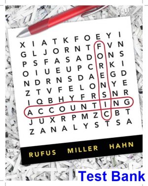 test bank for forensic accounting 1st edition by rufus