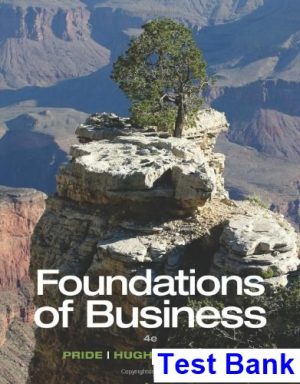 test bank for foundations of business 4th edition by pride