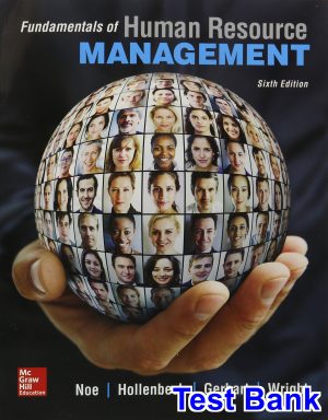 test bank for fundamentals of human resource management 6th edition by noe