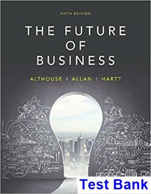 test bank for future of business canadian 5th edition by althouse ibsn 9780176570255