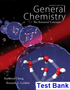 test bank for general chemistry the essential concepts 7th edition by chang