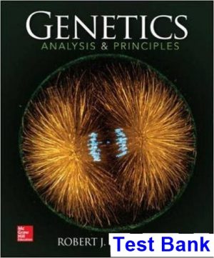 test bank for genetics analysis and principles 5th edition by brooker