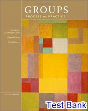 test bank for groups process and practice 9th edition by corey