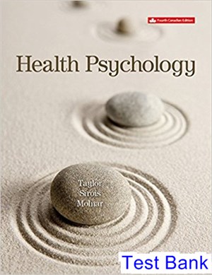 test bank for health psychology canadian 4th edition by taylor ibsn 1259362159