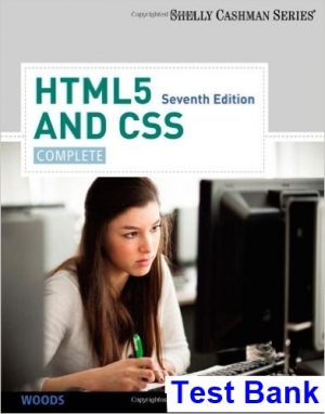 test bank for html5 and css complete 7th edition by woods