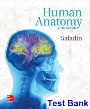 test bank for human anatomy 5th edition by saladin