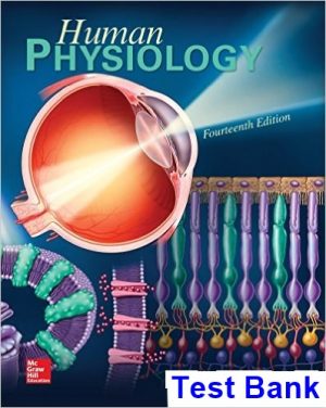 test bank for human physiology 14th edition by fox