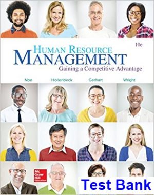 test bank for human resource management gaining a competitive advantage 10th edition by noe ibsn 1259578127