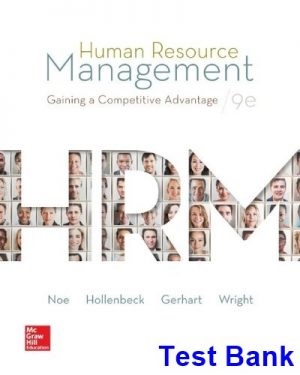 test bank for human resource management gaining a competitive advantage 9th edition by noe