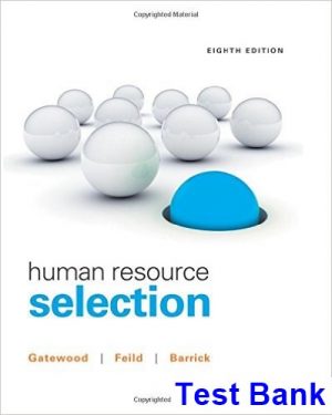 test bank for human resource selection 8th edition by gatewood